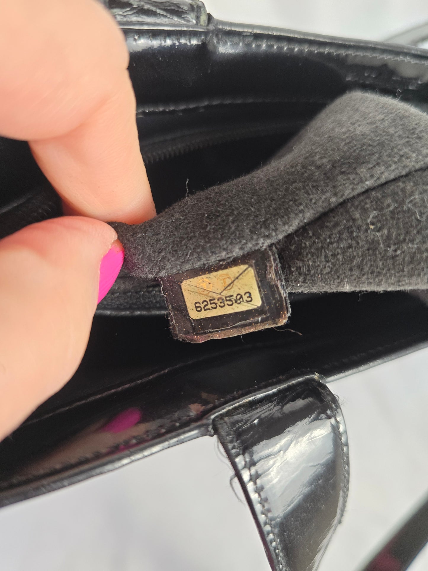 Chanel Black Patent LAX Tote