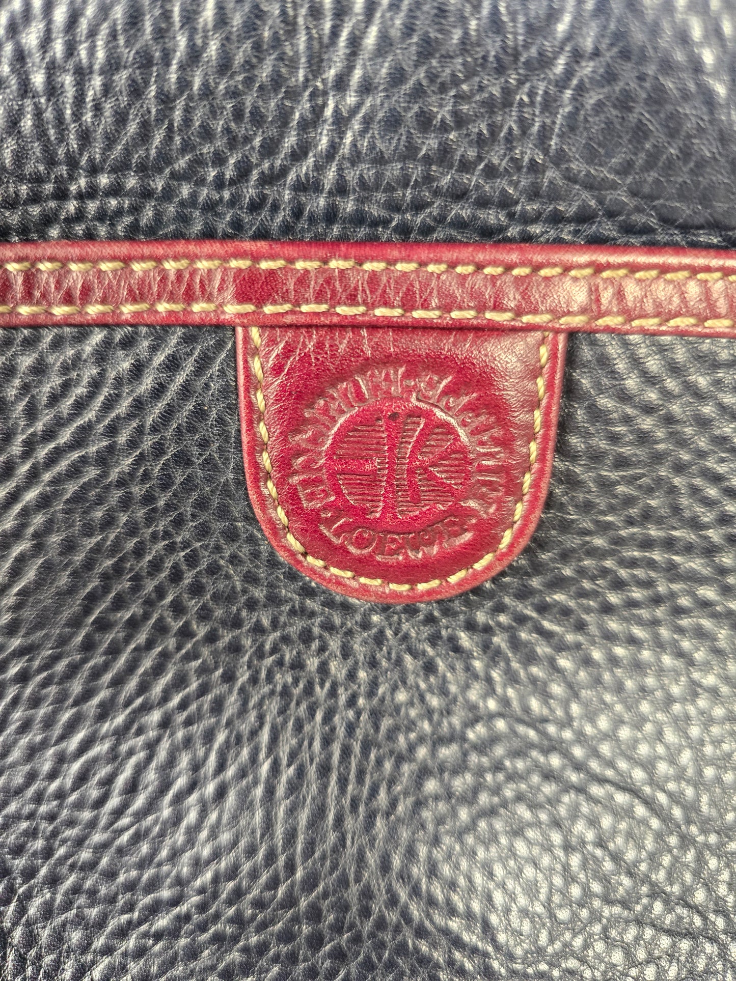 Loewe Bicolor Leather Nappe Shoulder Bag