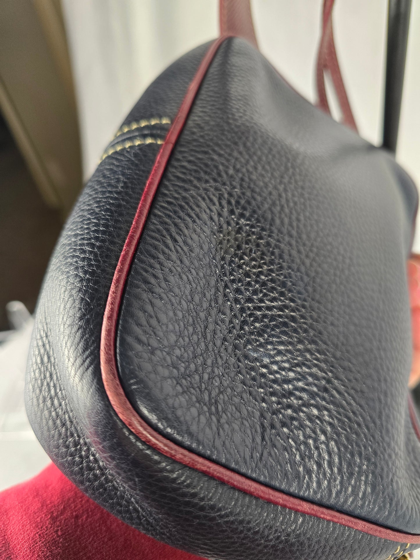 Loewe Bicolor Leather Nappe Shoulder Bag