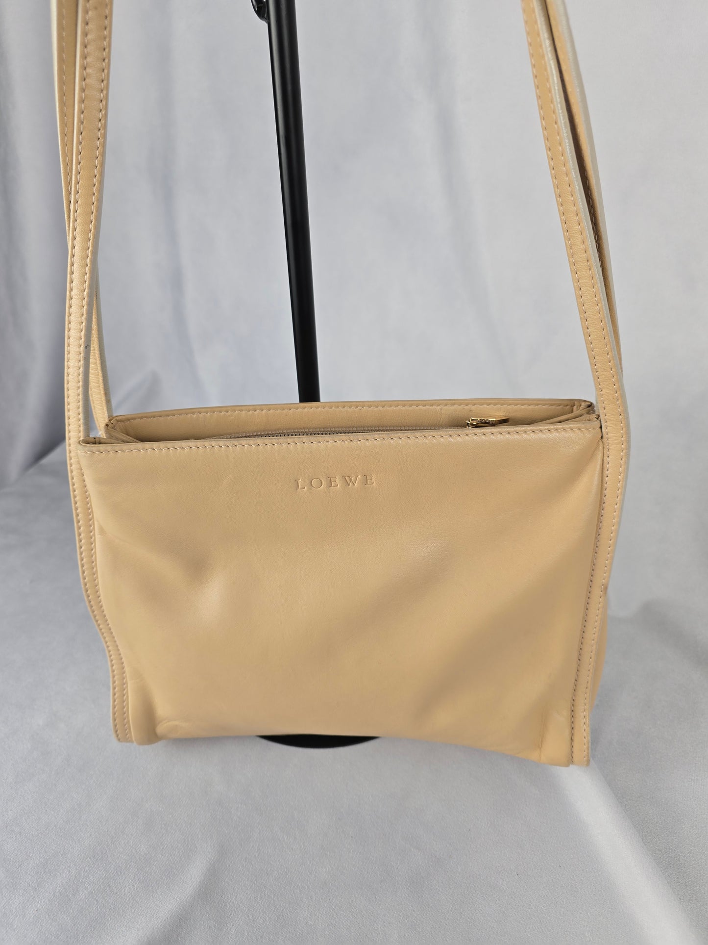 Loewe Tan Leather Shoulder Bag