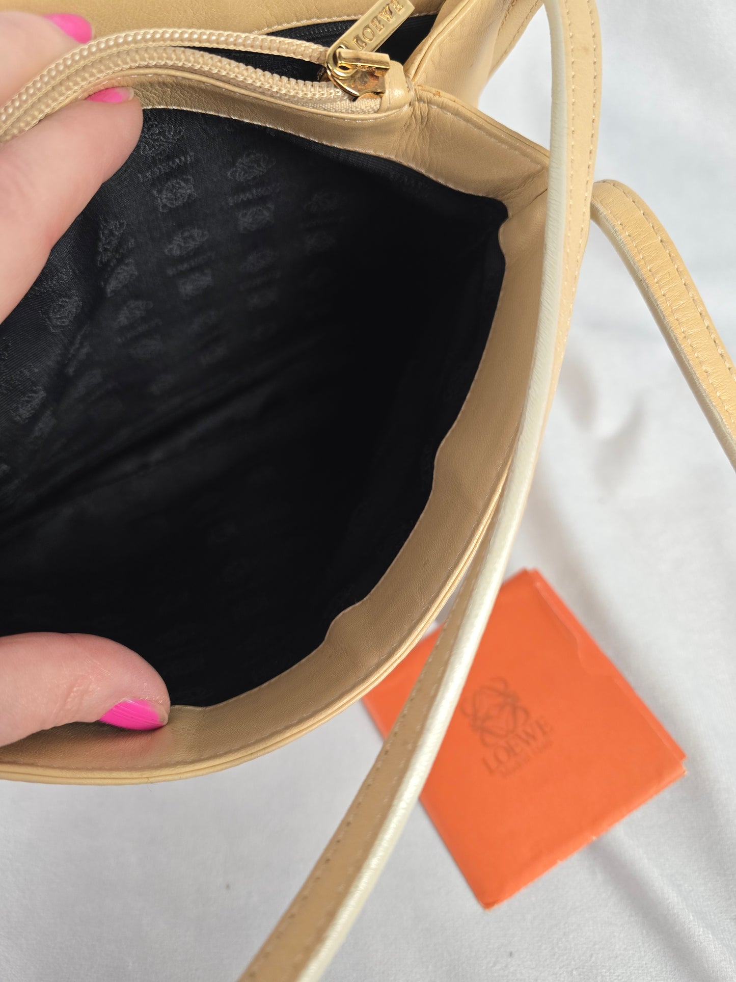 Loewe Tan Leather Shoulder Bag