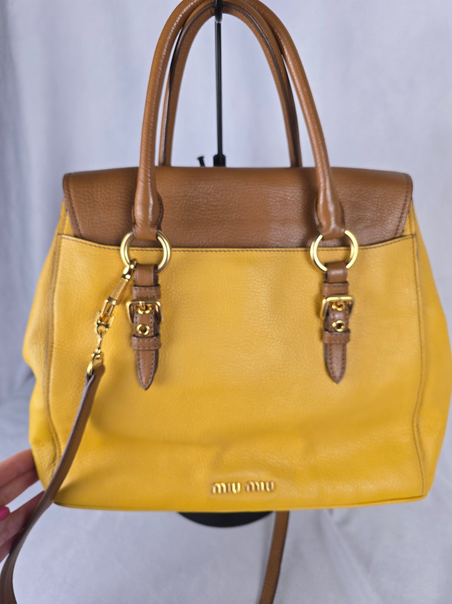 Miu Miu Two Tone Two-Way Handbag