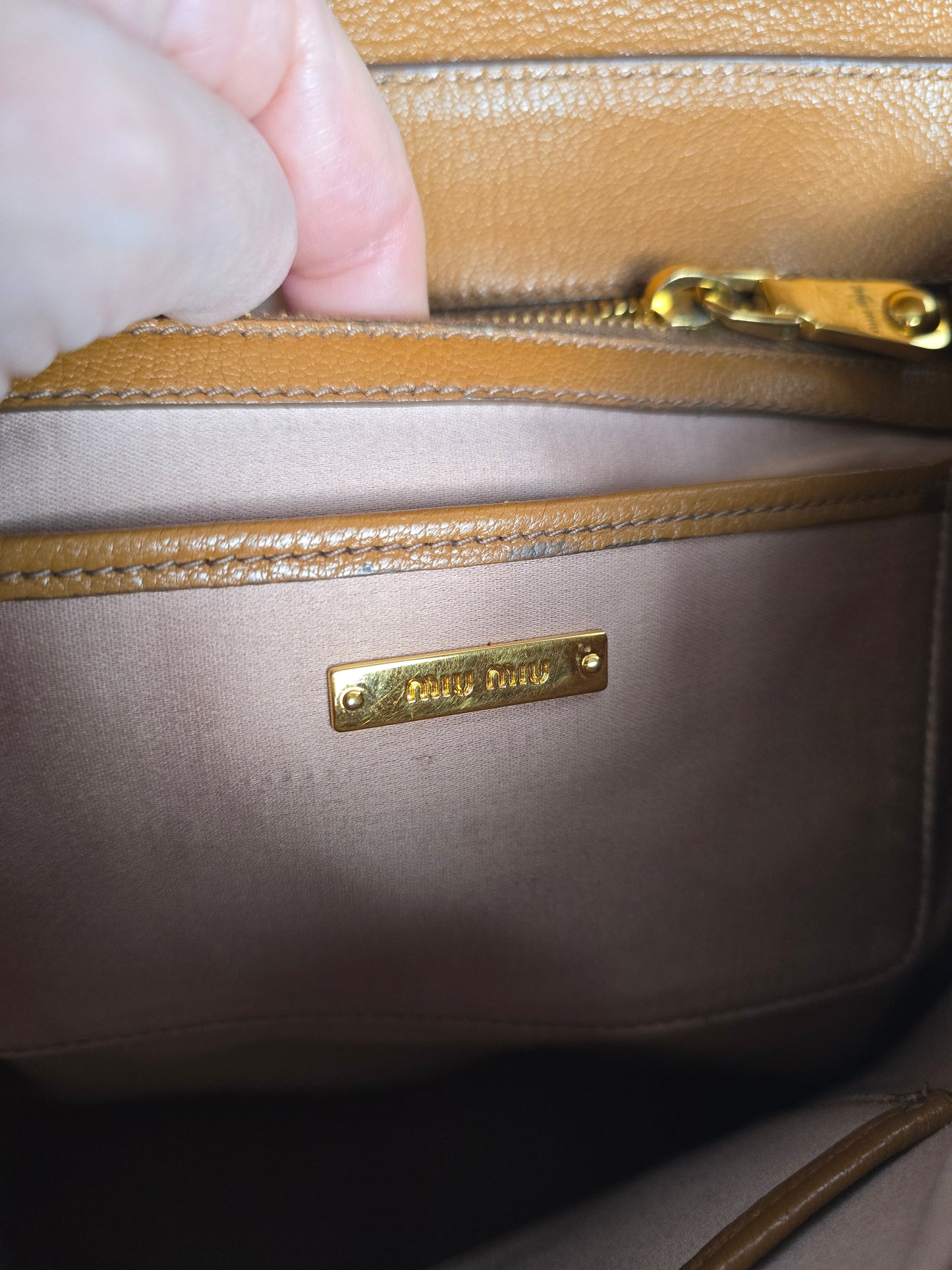 Miu Miu Two Tone Two-Way Handbag