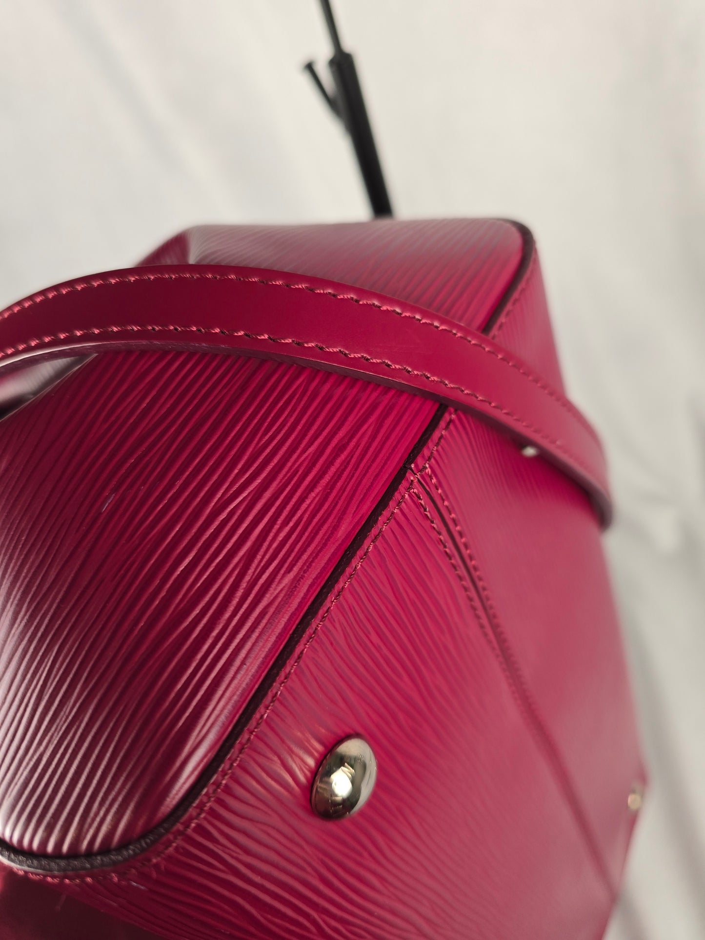Louis Vuitton Epi Marly MM Two-Way Bag in Cranberry Leather