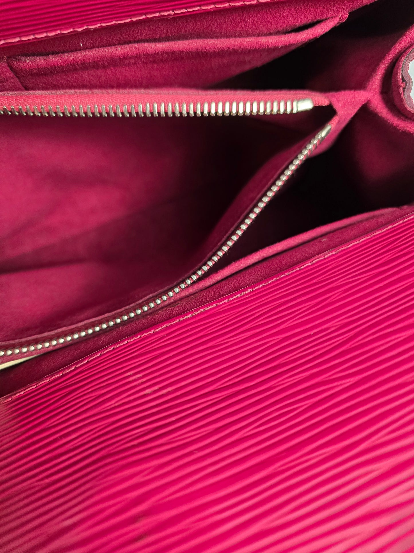 Louis Vuitton Epi Marly MM Two-Way Bag in Cranberry Leather