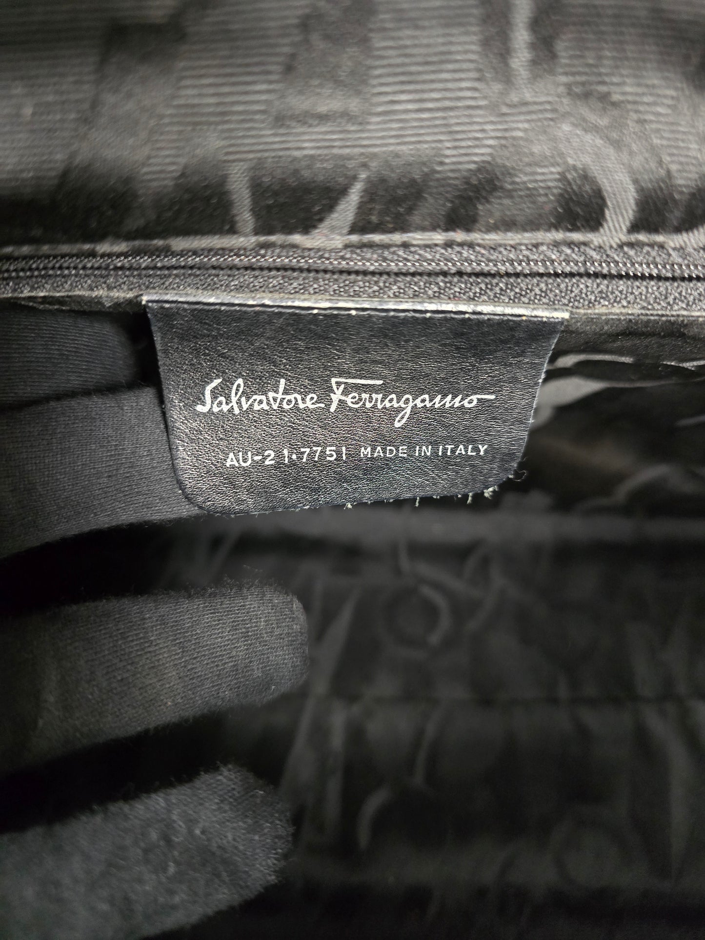 Ferragamo Red Patent Gancini Shoulder Bag