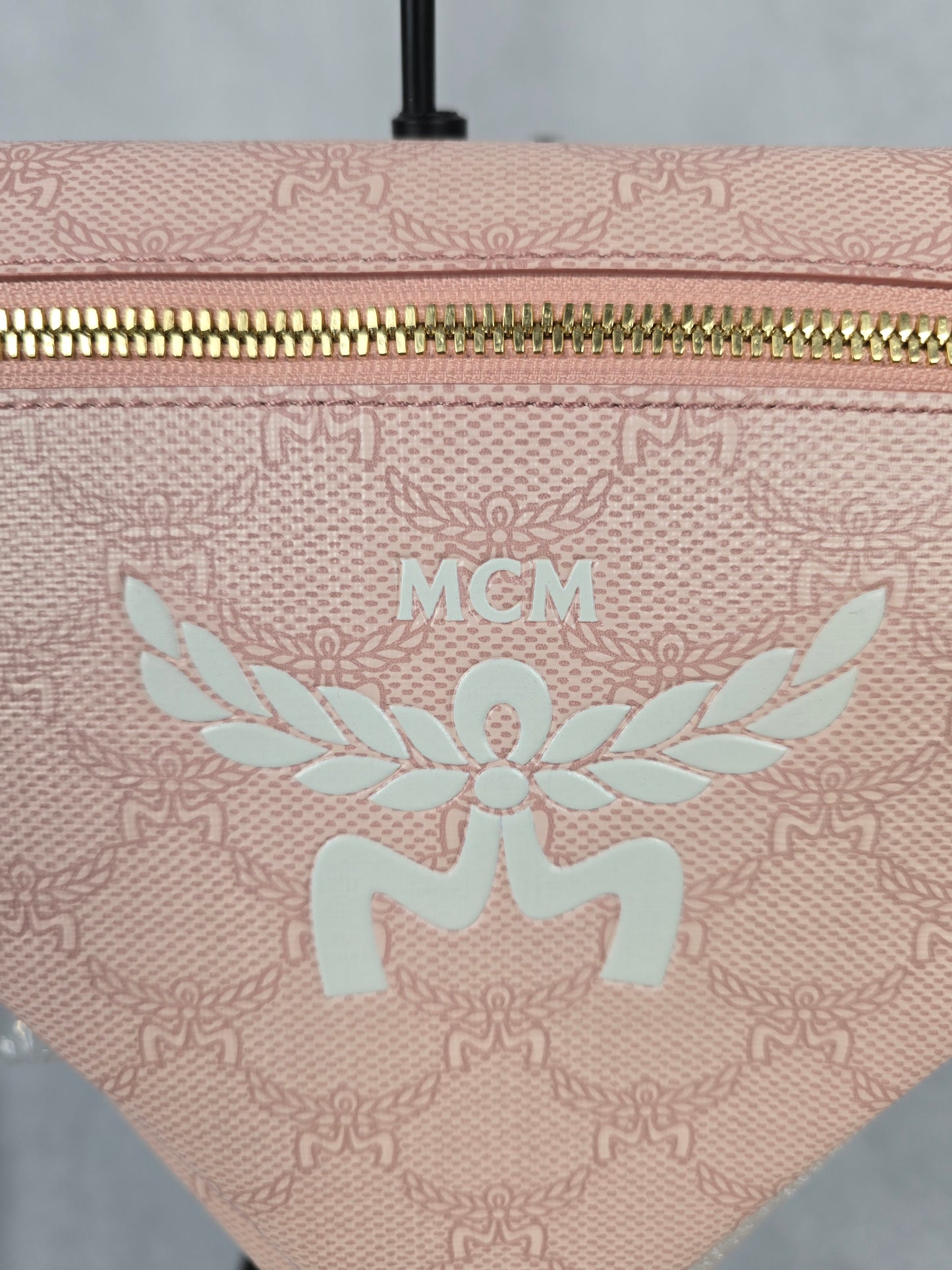 MCM Pink Himmel Triangle Shoulder Bag NWT