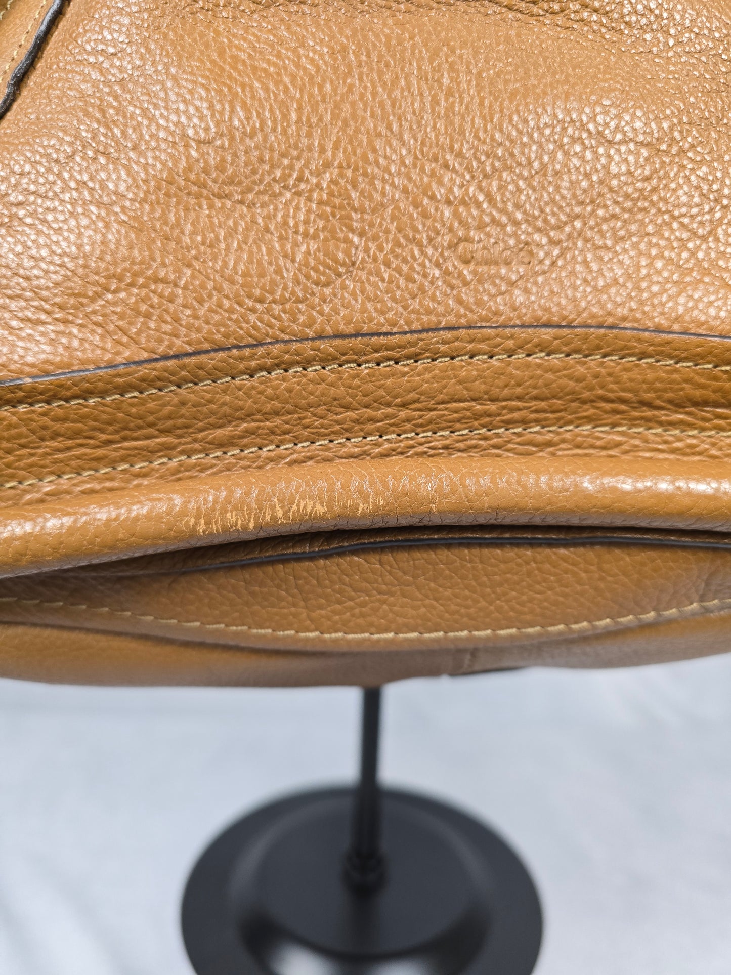 Chloe Brown Leather Paratay Handbag