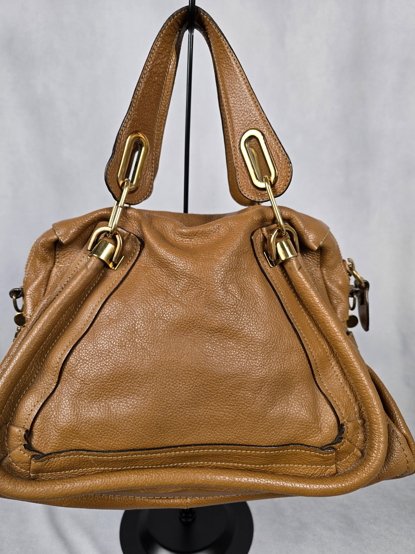 Chloe Brown Leather Paratay Handbag