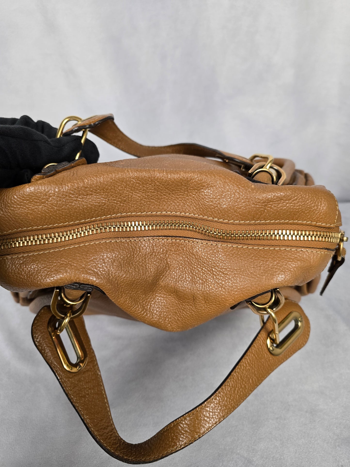 Chloe Brown Leather Paratay Handbag