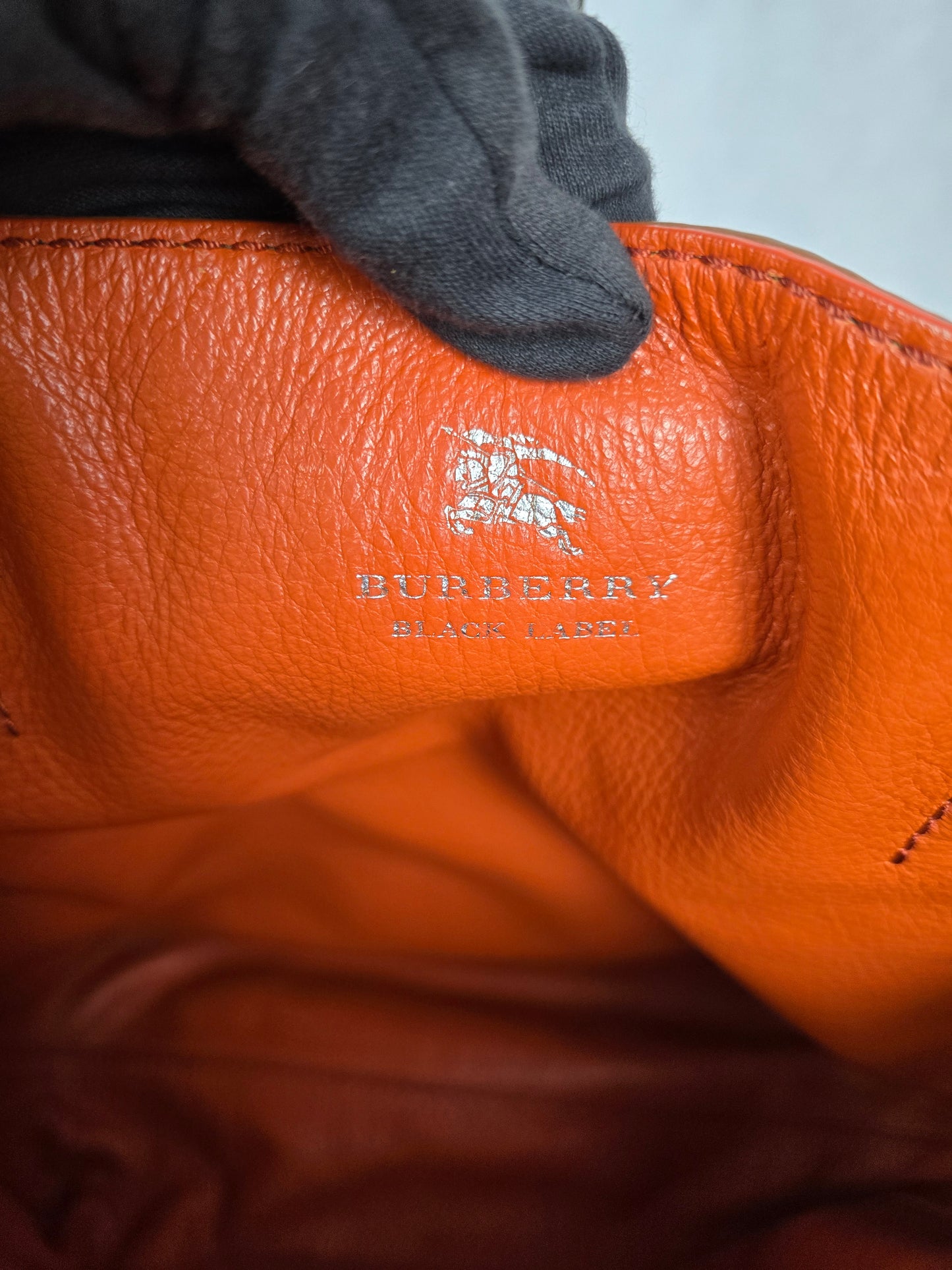 Burberry Reversible Brown/Orange Leather Tote