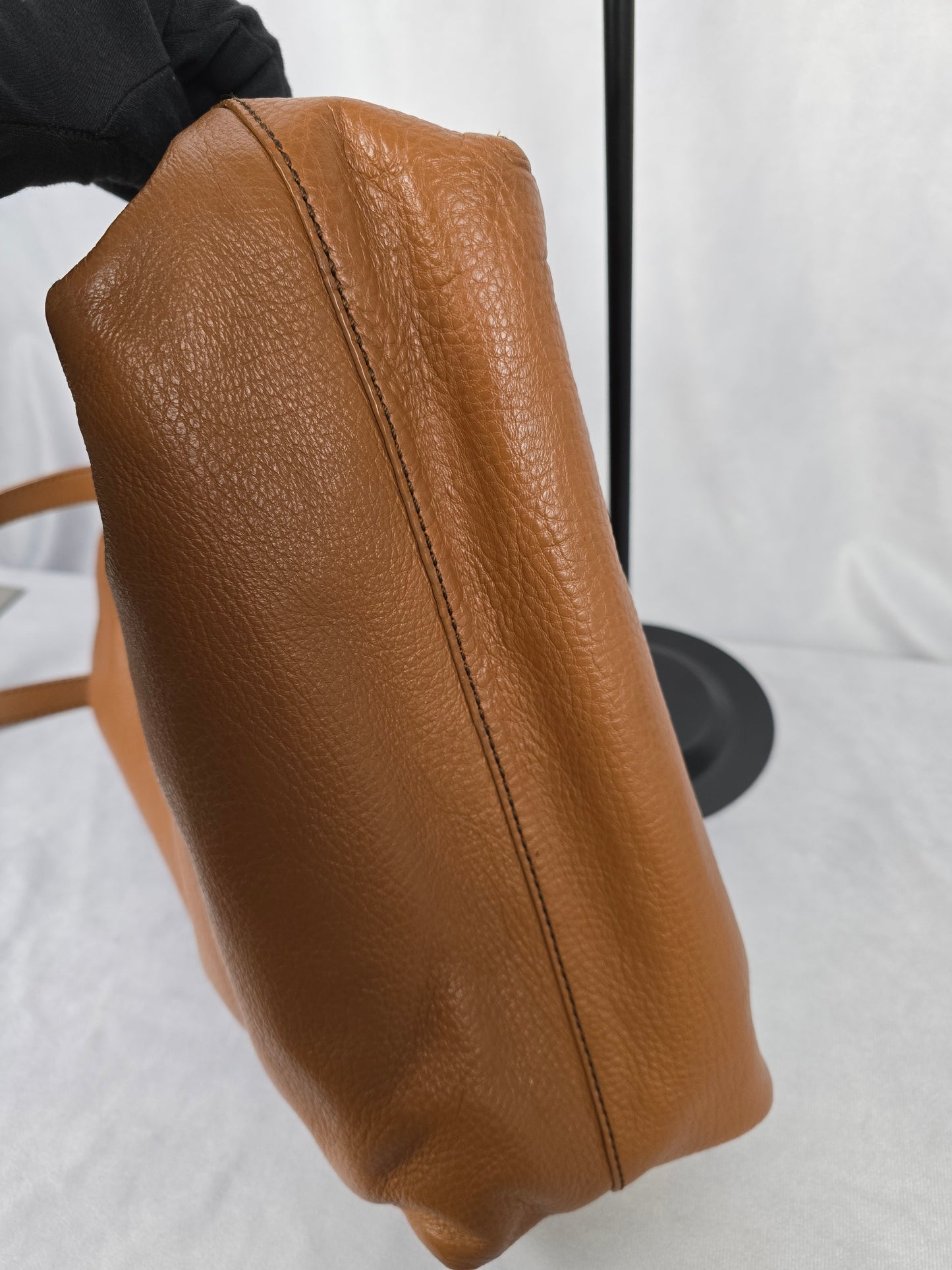 Burberry Reversible Brown/Orange Leather Tote