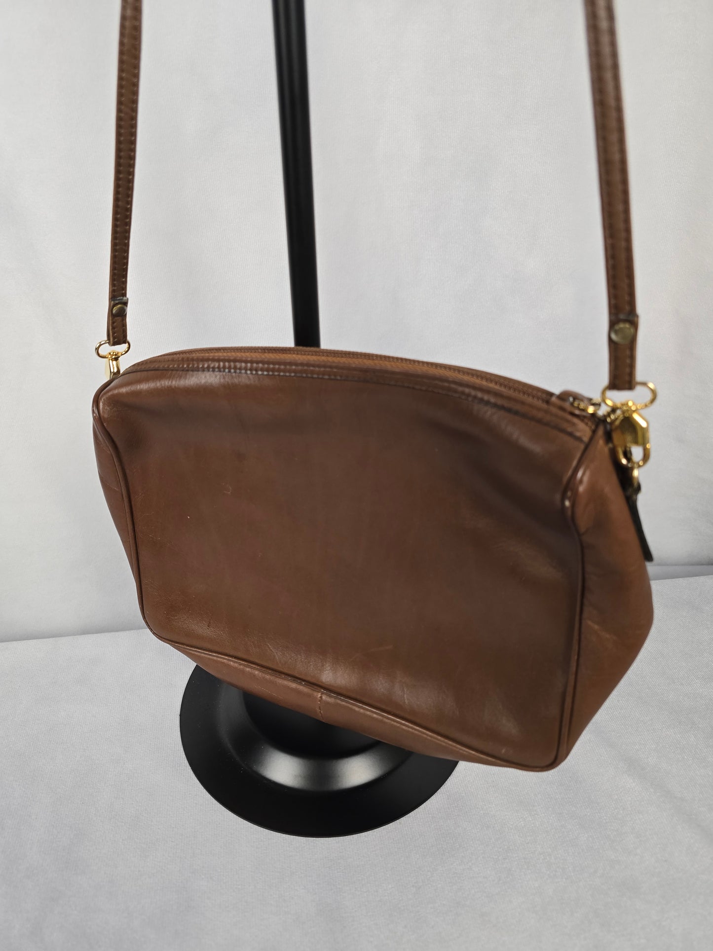 Ferragamo Brown Leather Shoulder Bag