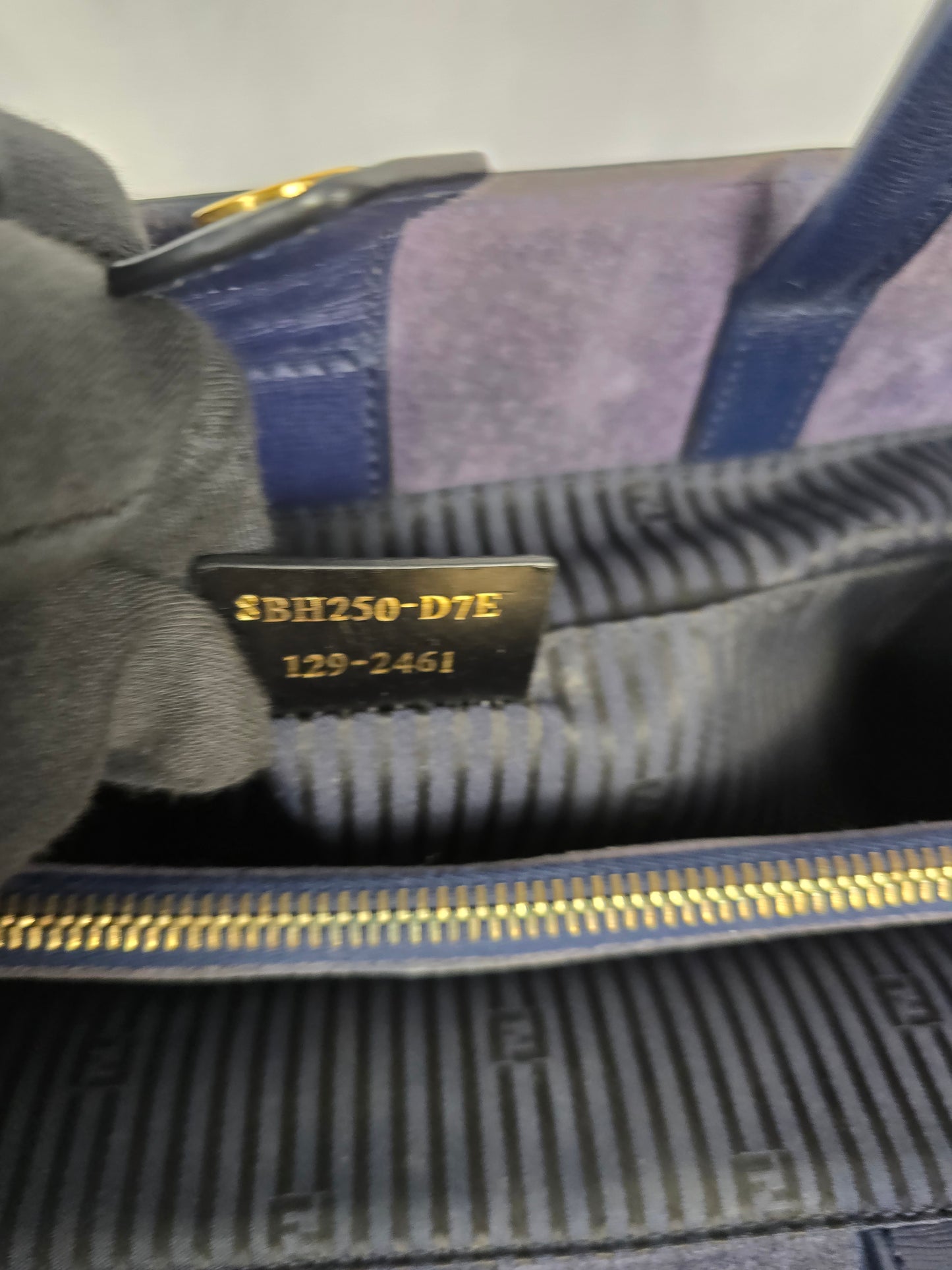 Fendi 2Jours Elite Tote Bag in Two-Tone Blue