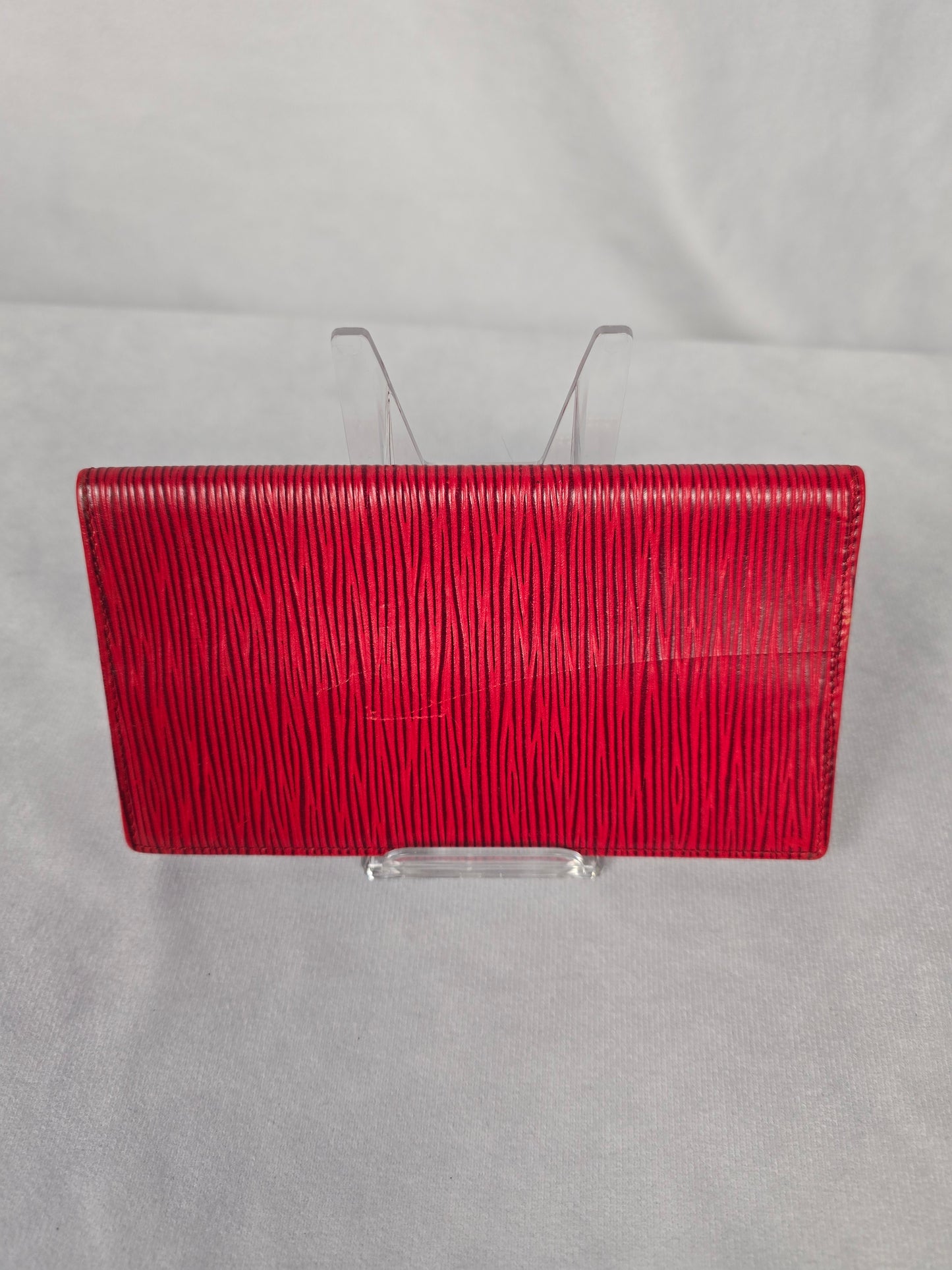 Louis Vuitton Epi Red Checkbook Cover