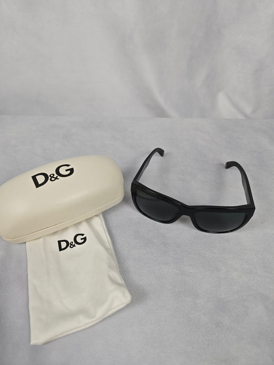 Dolce & Gabbana Sharped Black Sunglasses