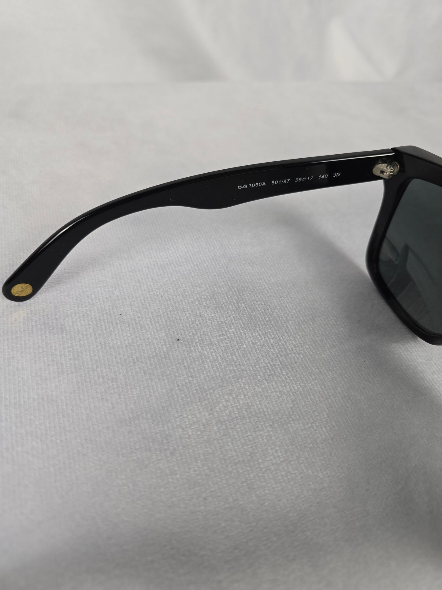 Dolce & Gabbana Sharped Black Sunglasses