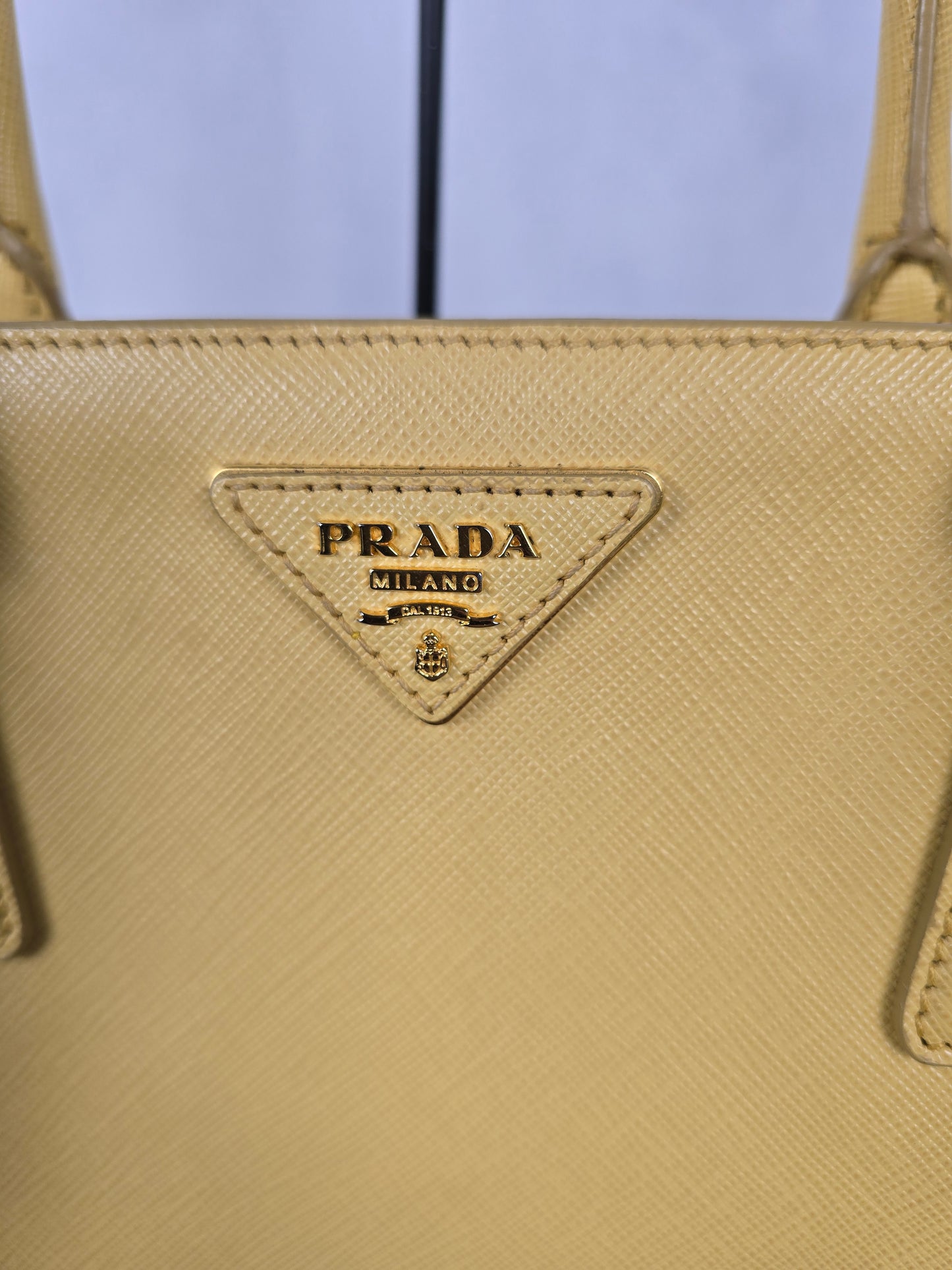 Prada Galleria Yellow Saffiano Leather Two-Way