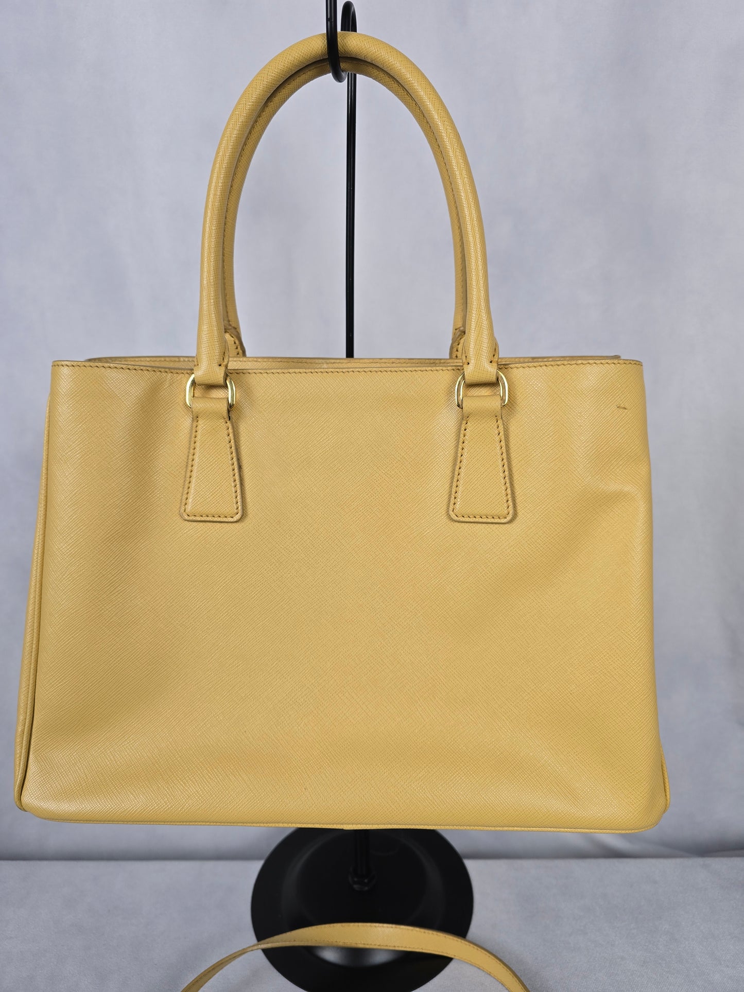 Prada Galleria Yellow Saffiano Leather Two-Way