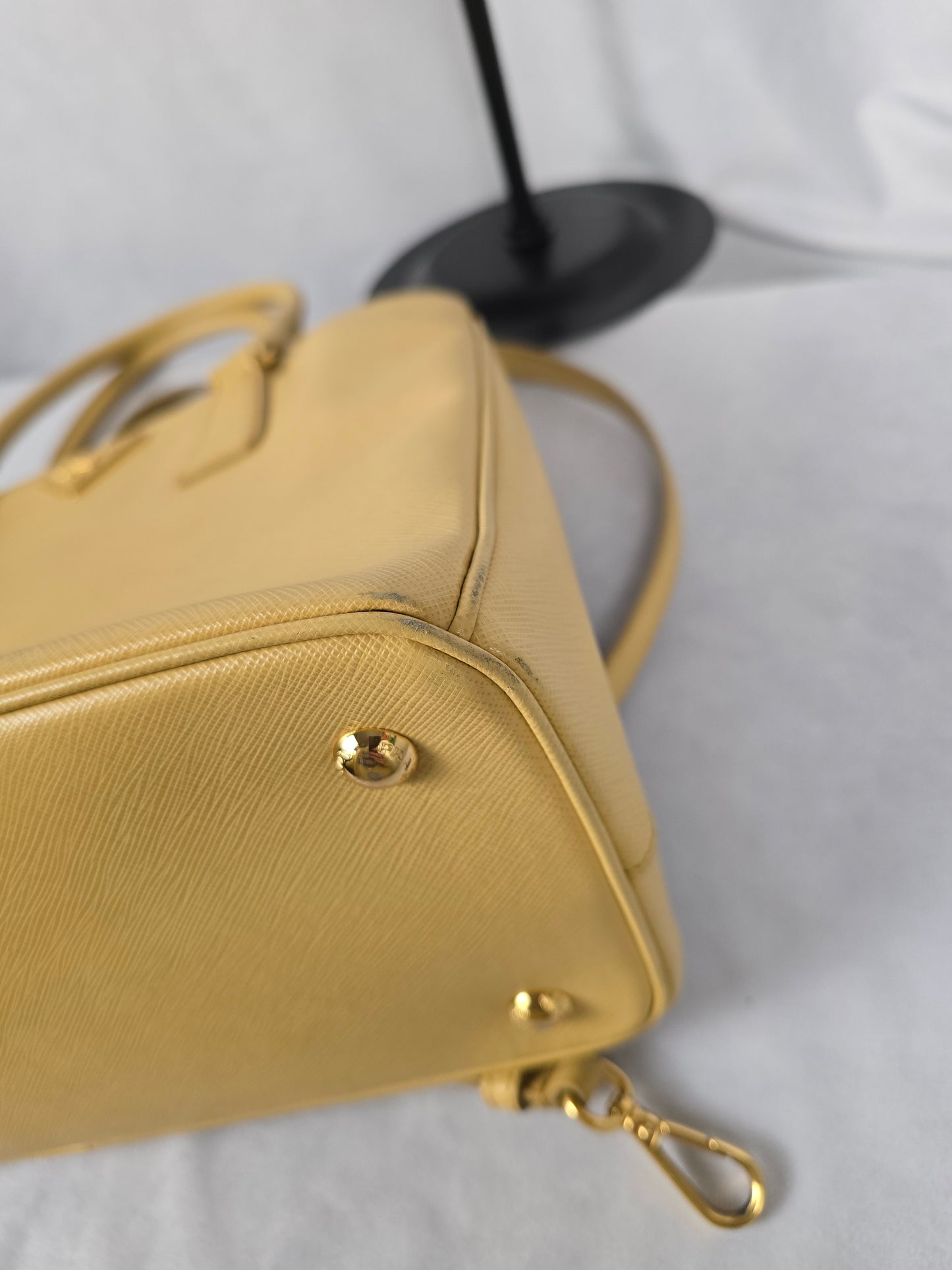 Prada Galleria Yellow Saffiano Leather Two-Way
