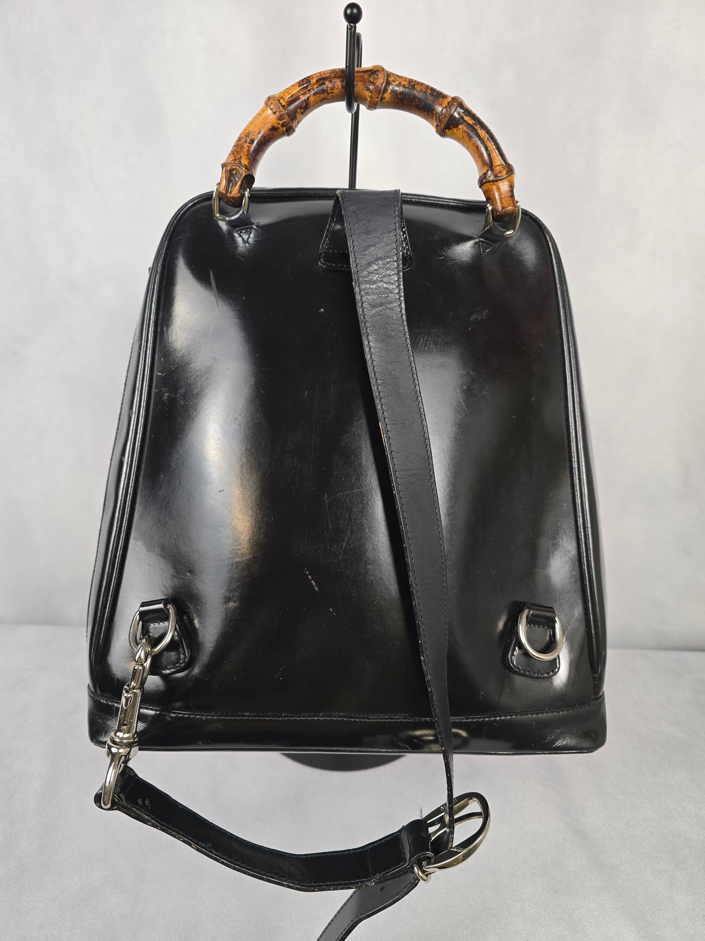 Gucci Bamboo Backpack in Black
