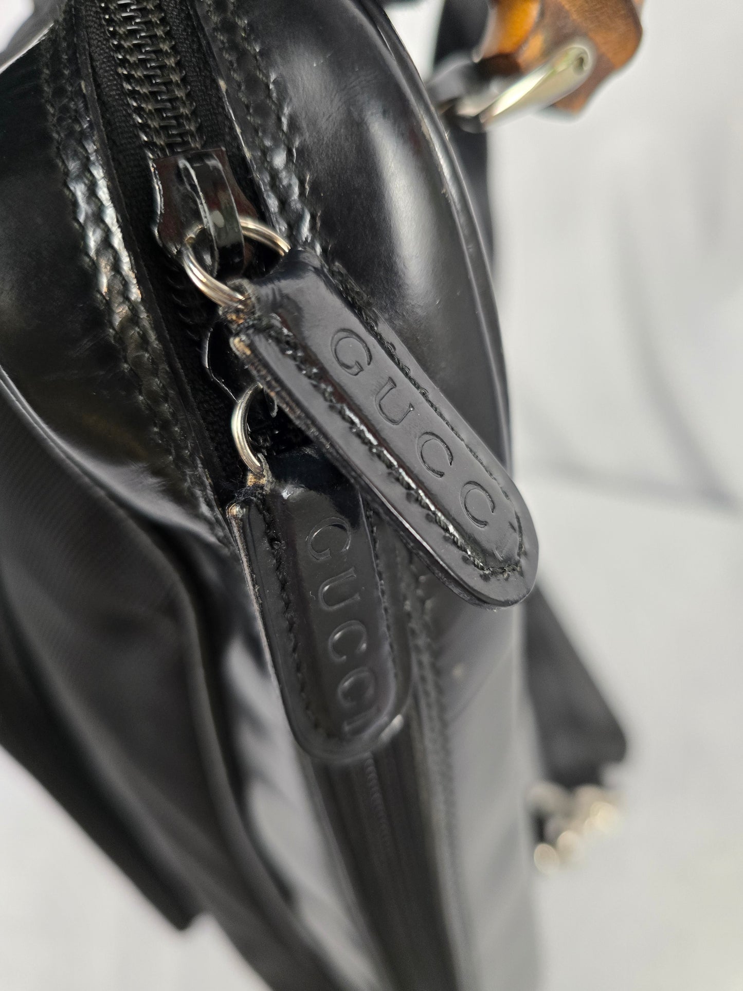 Gucci Bamboo Backpack in Black