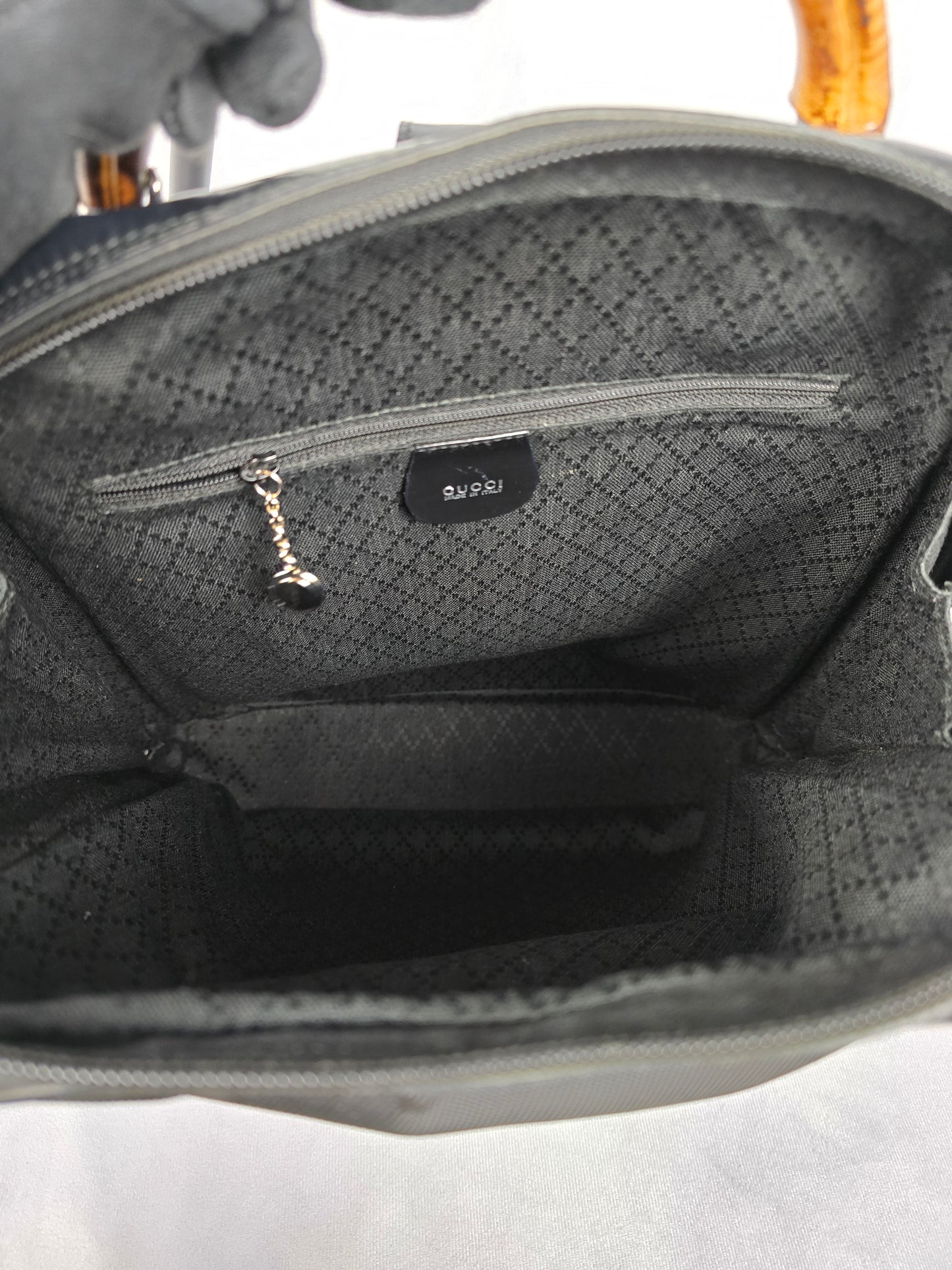 Gucci Bamboo Backpack in Black