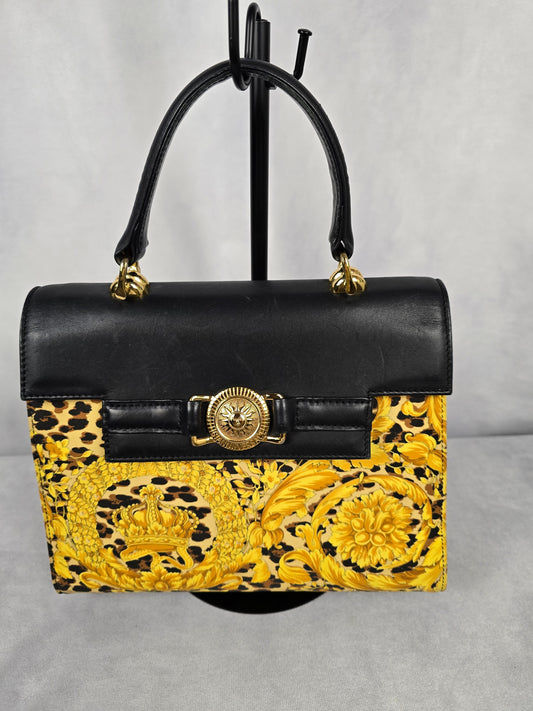 Versace Baroque Kelly Top Handle Bag