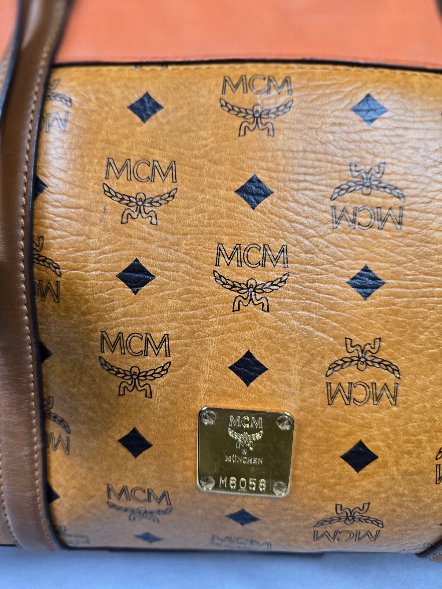 MCM Visetos Two-Toned Tote Bag