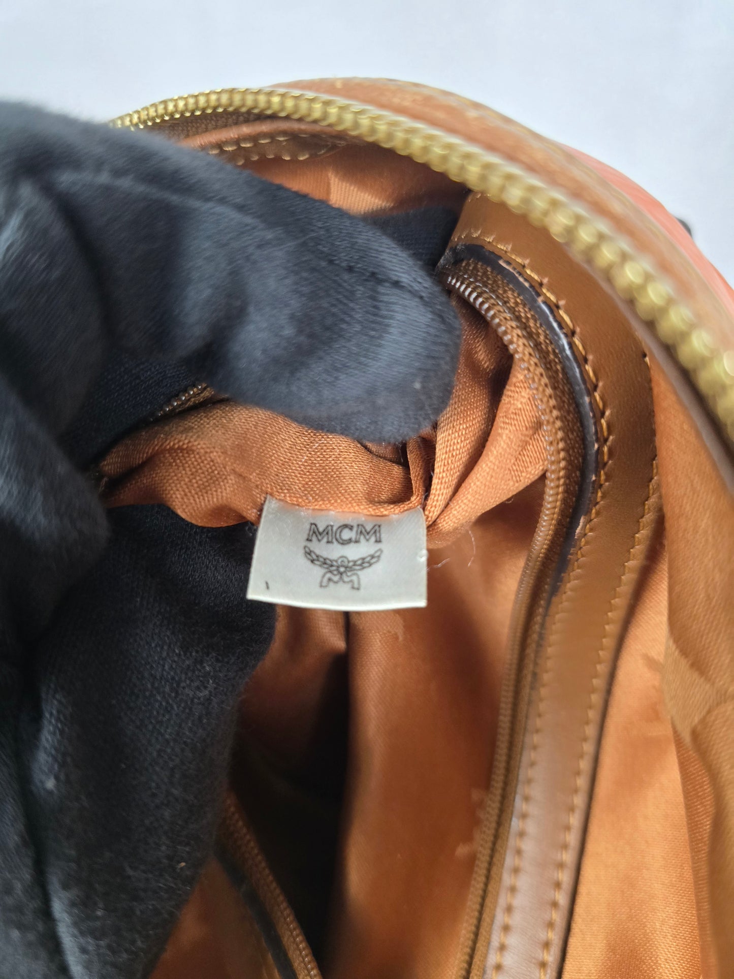 MCM Visetos Two-Toned Tote Bag