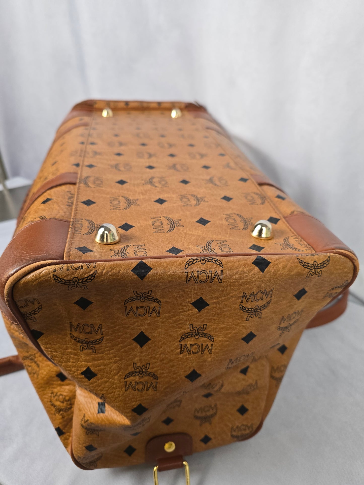 MCM Visetos Large Boston/Duffle Bag