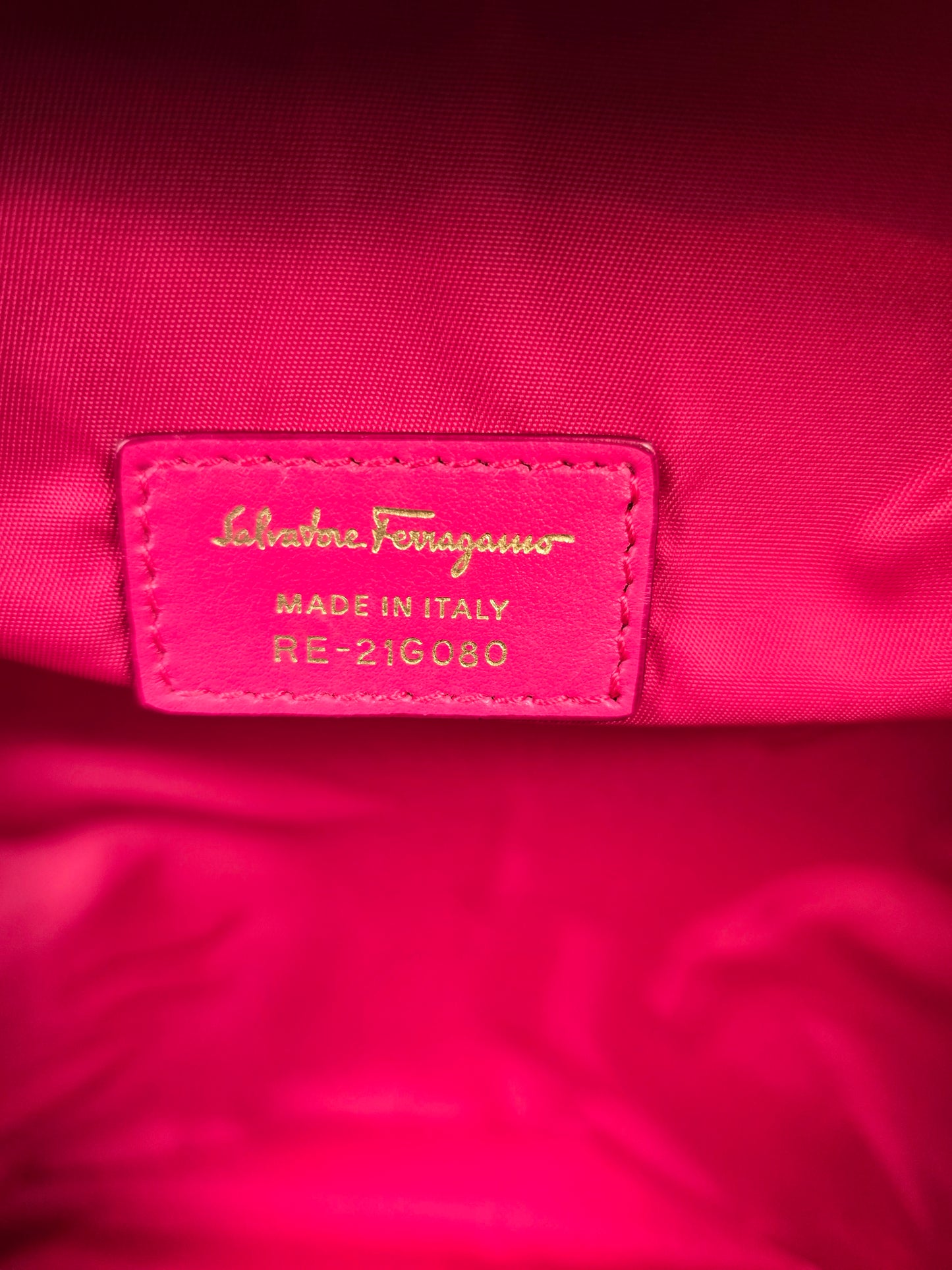 Ferragamo Red Nylon Owl Print Backpack