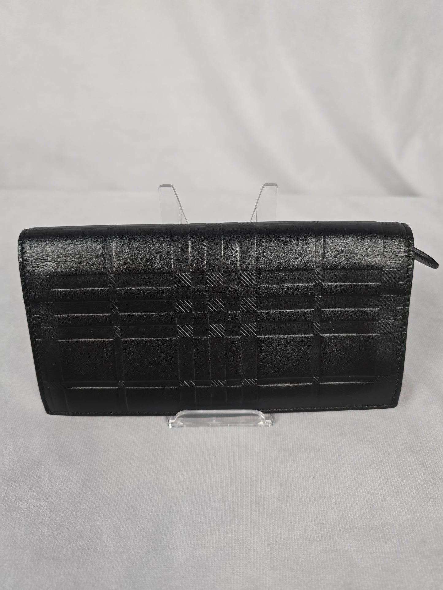 Burberry Black Bifold Embossed Wallet