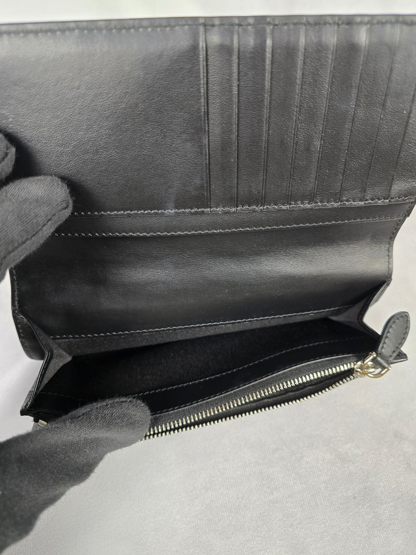 Burberry Black Bifold Embossed Wallet