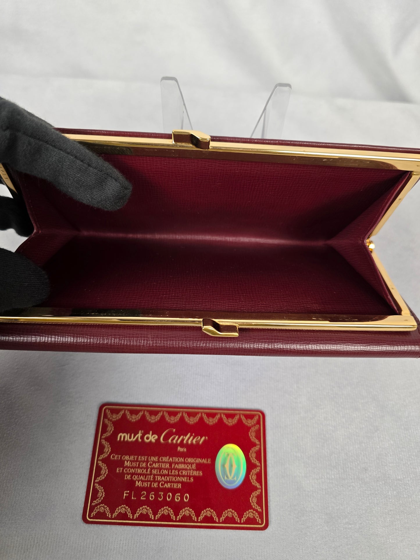 Cartier Must de Tri-Fold Wallet