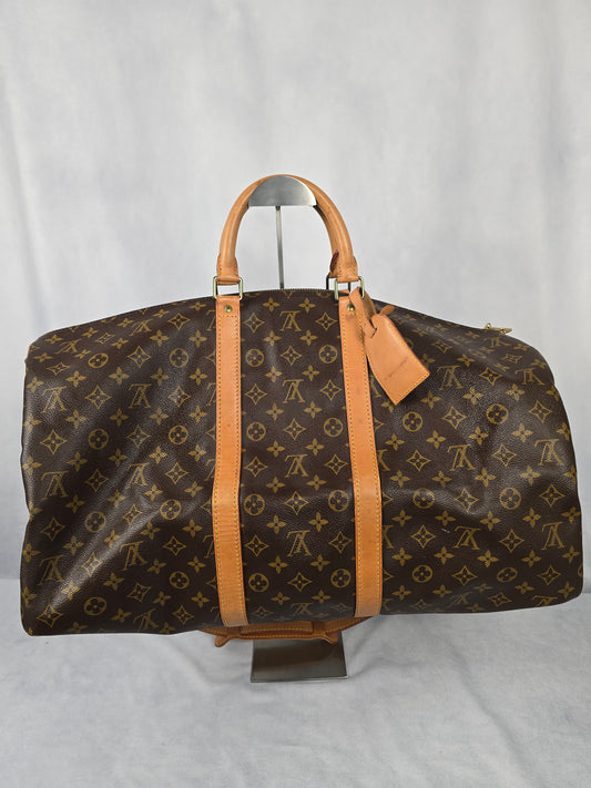 Louis Vuitton Monogram Keepall 55 With Strap