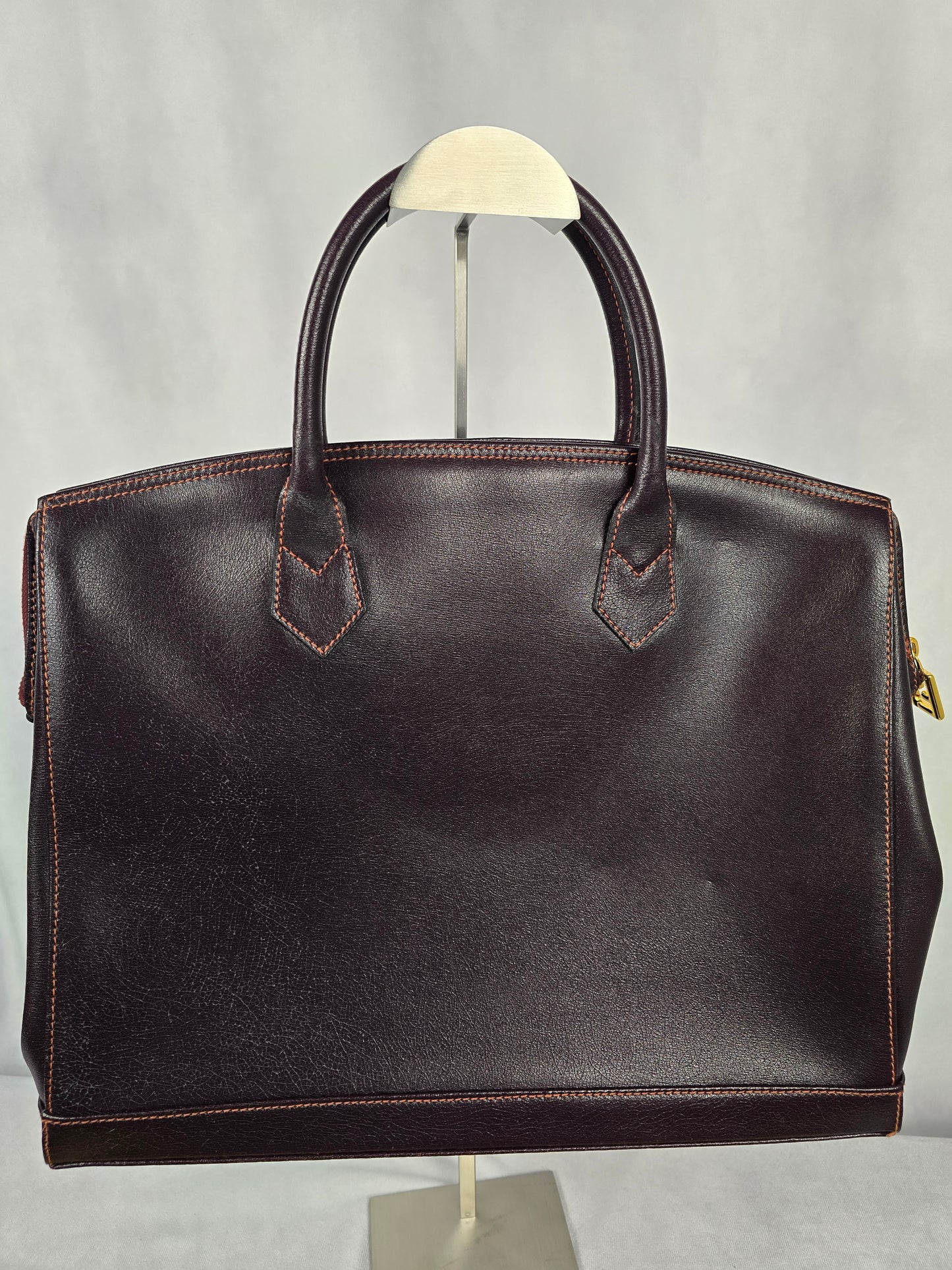 Fendi Selleria Two-Way Handbag in Black Cherry