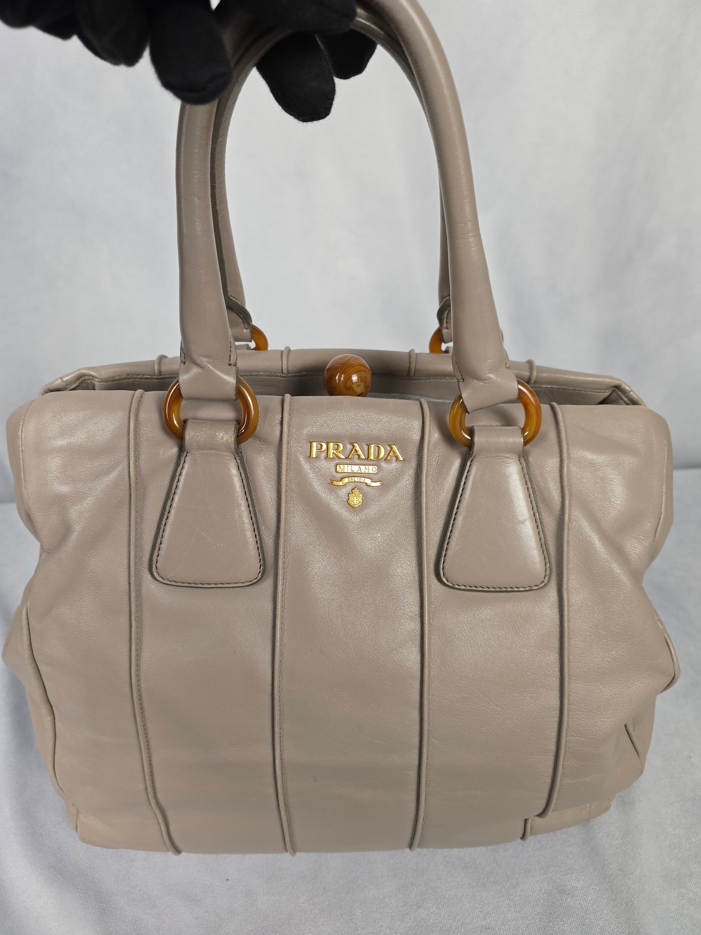 Prada Lambskin Leather Handbag