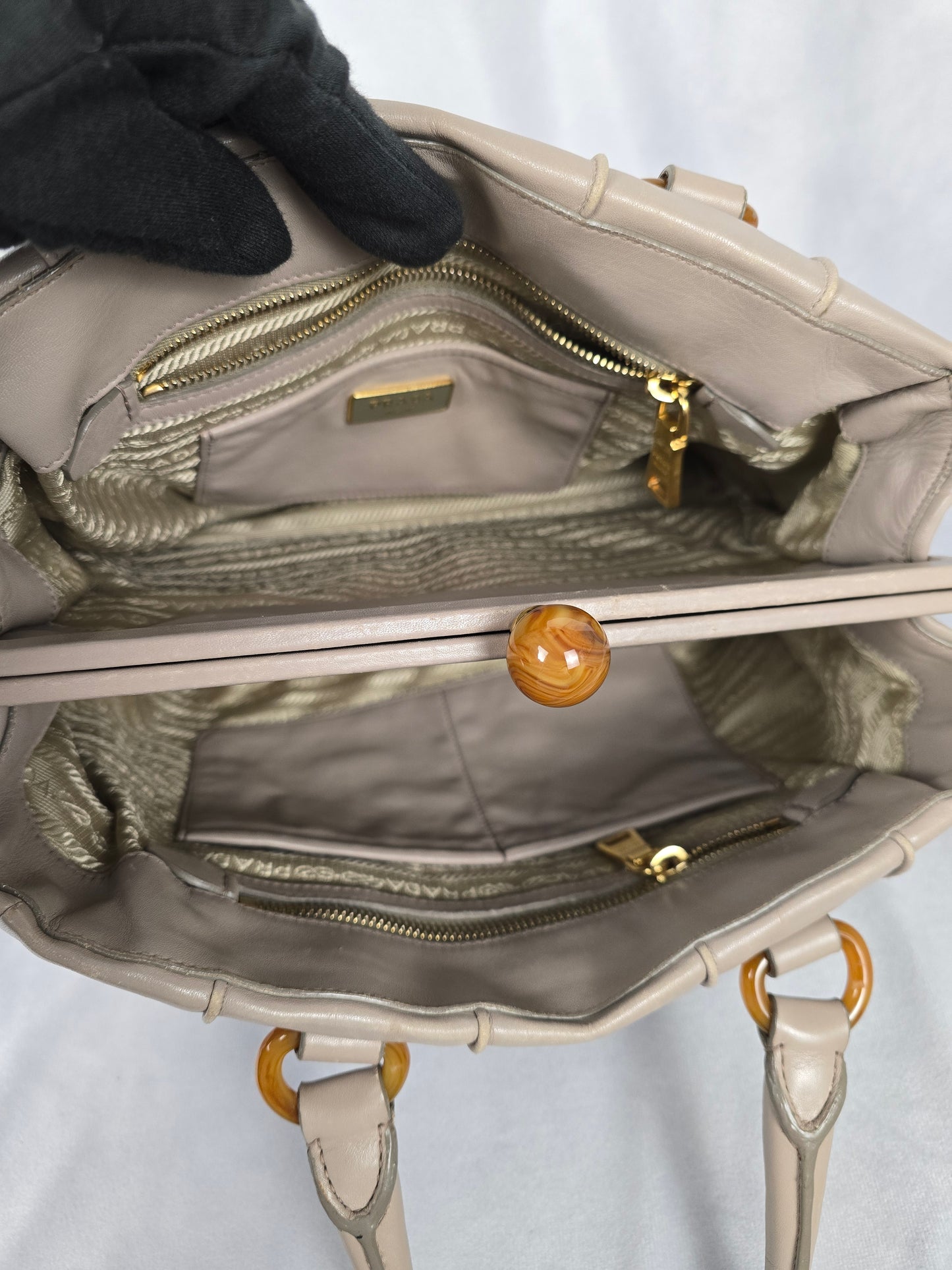 Prada Lambskin Leather Handbag