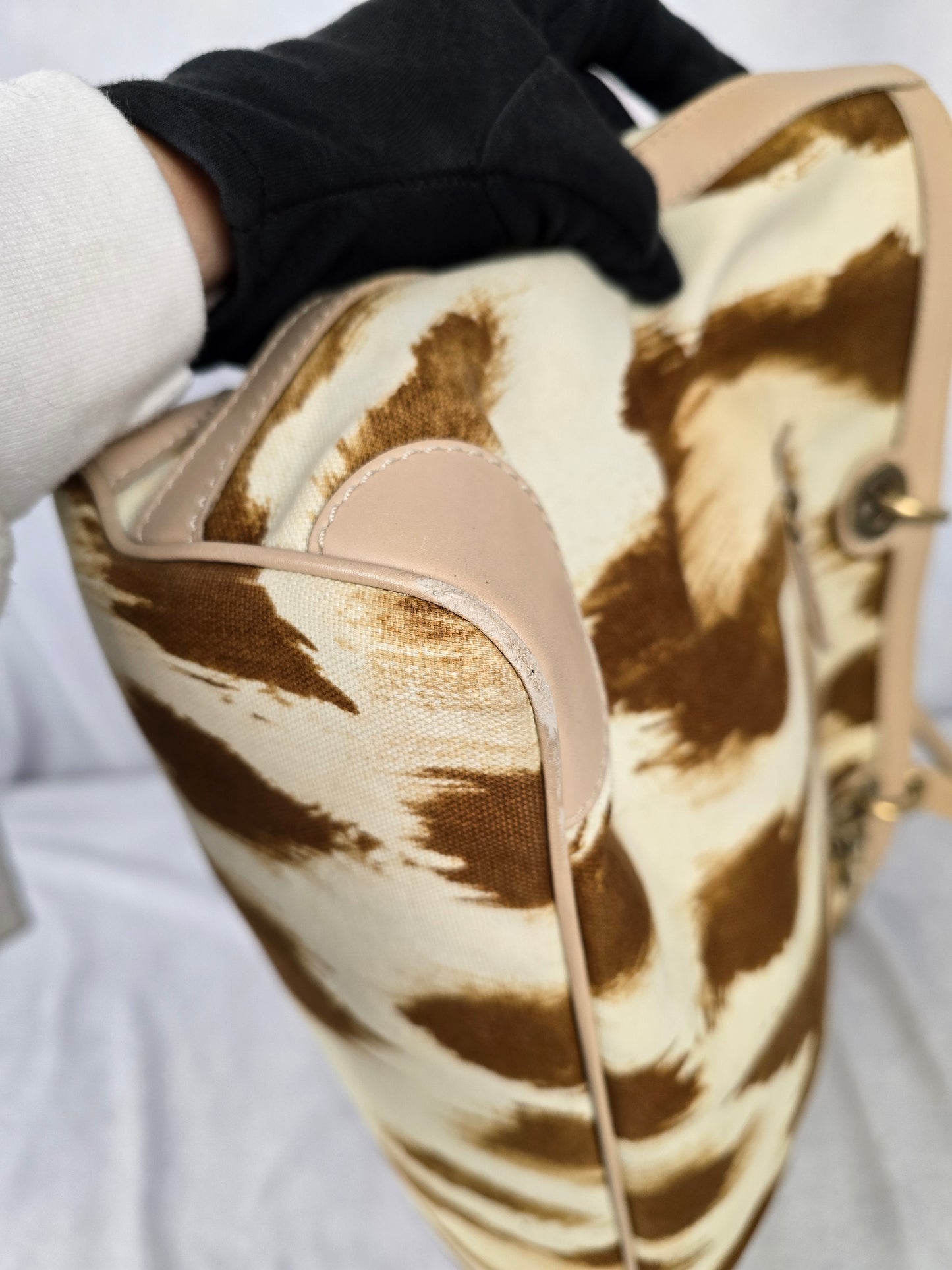 Christian Dior Beige St. Tropez Stain Tote