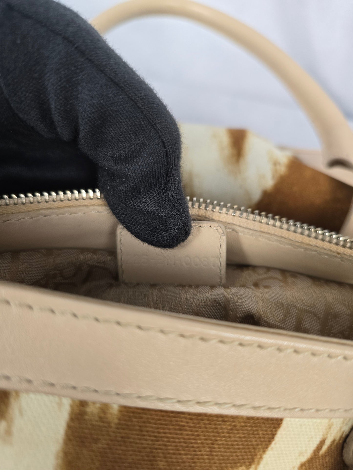 Christian Dior Beige St. Tropez Stain Tote