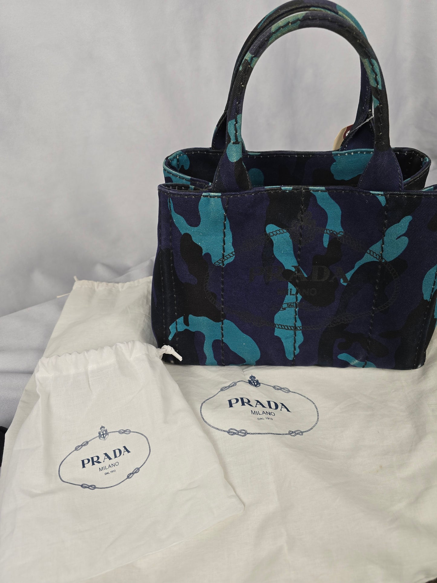 Prada Canapa Camo Tote