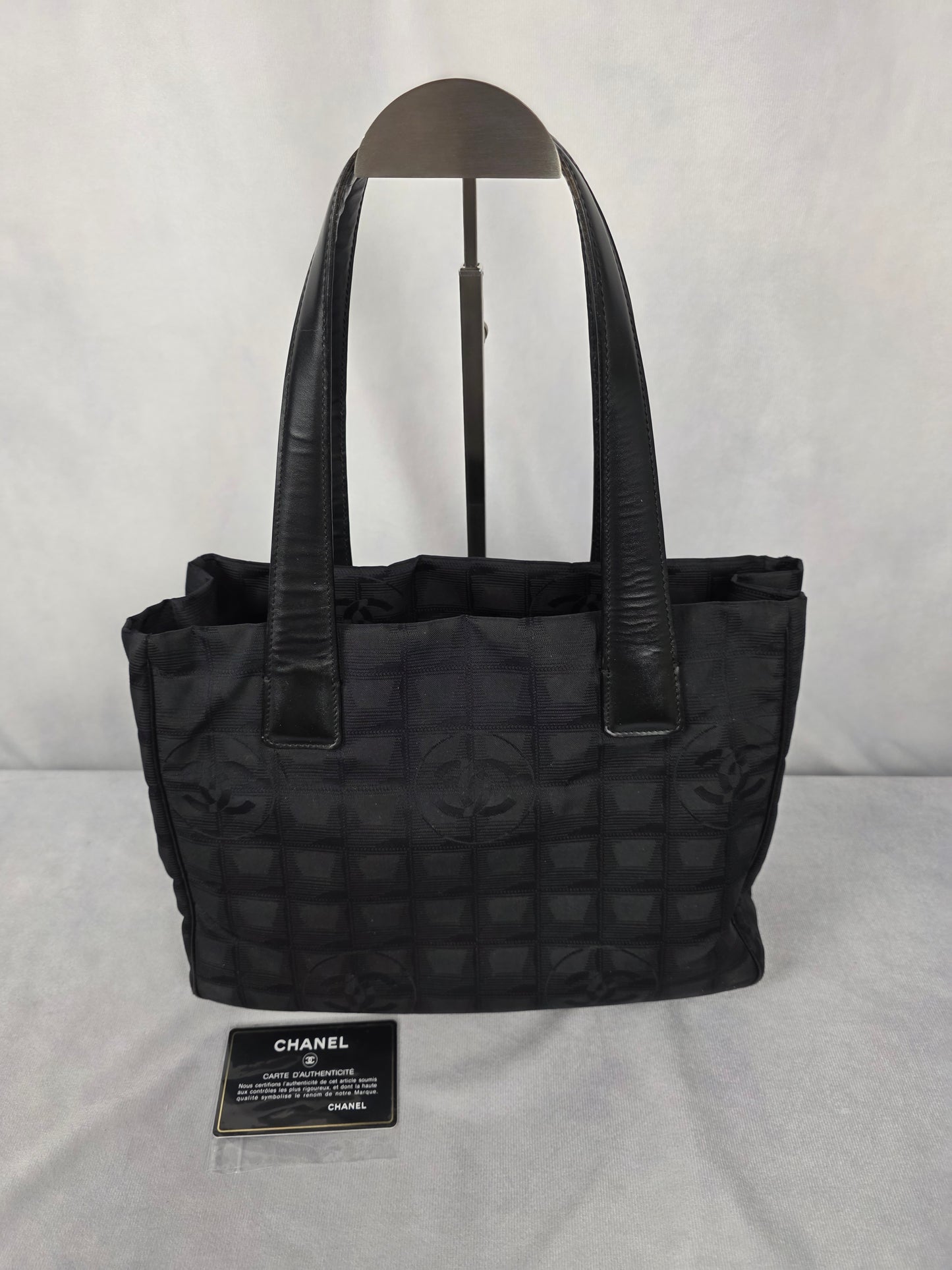 CHANEL TRAVEL LITE BLACK TOTE