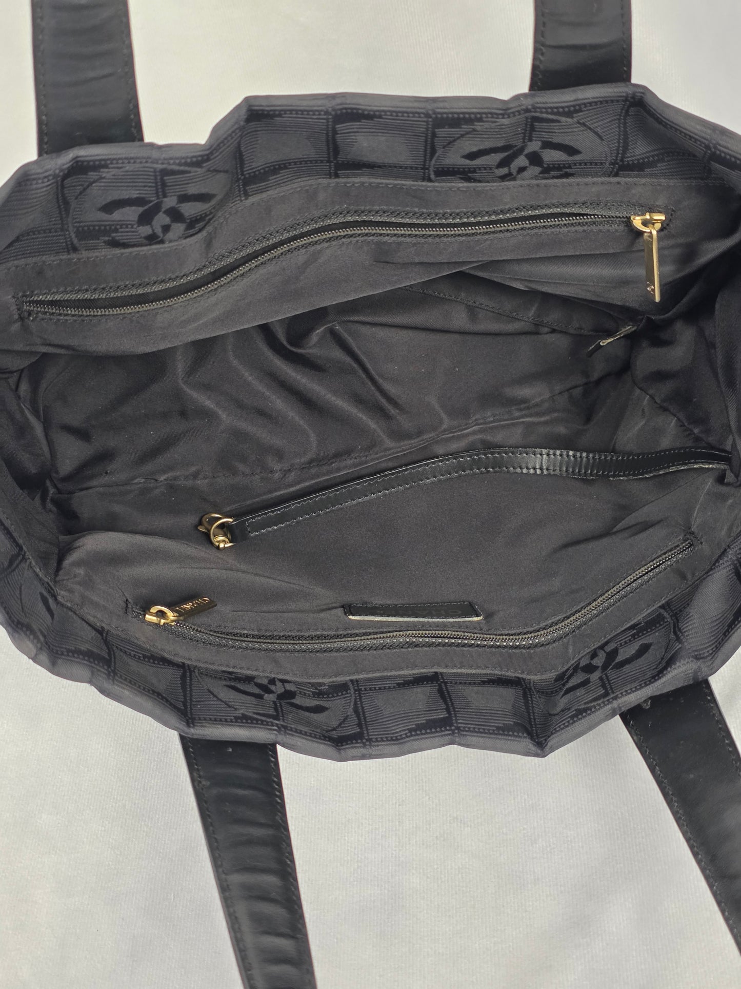 CHANEL TRAVEL LITE BLACK TOTE