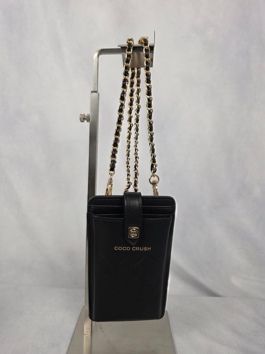 CHANEL COCO CRUSH BLACK PHONE BAG - GWP