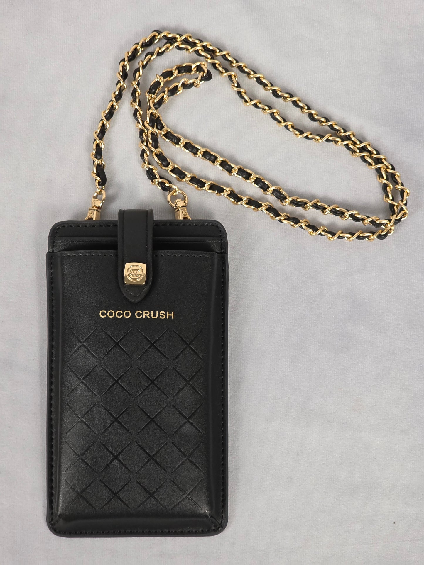 CHANEL COCO CRUSH BLACK PHONE BAG - GWP