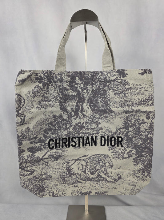 CHRISTIAN DIOR BLACK & GREY TOTE