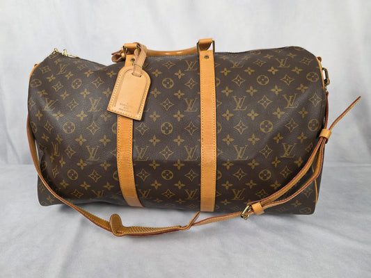 LOUIS VUITTON VINTAGE KEEPALL 50 MONOGRAM BANDOULIERE