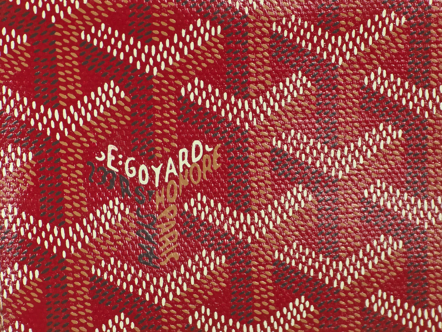 GOYARD RED RICHELIEU LONG SNAP WALLET