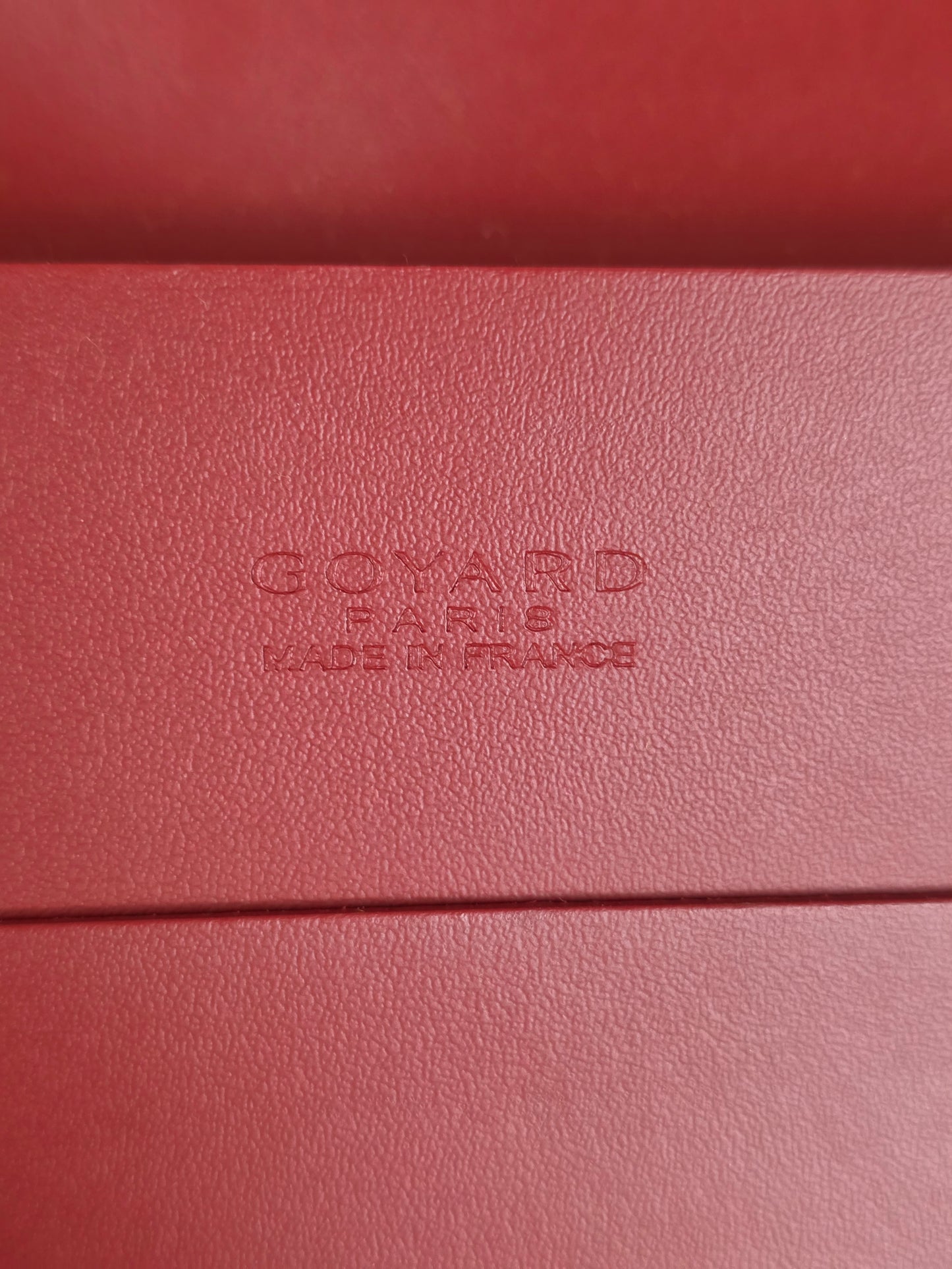 GOYARD RED RICHELIEU LONG SNAP WALLET